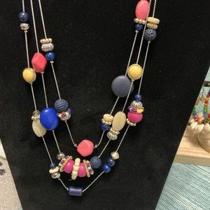 Chico's Multicolor Beaded Necklace